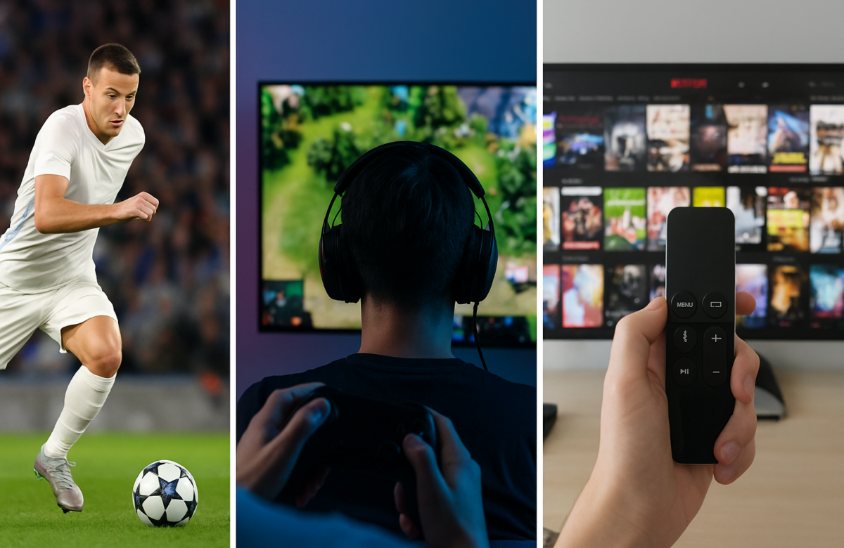 Mercado del entretenimiento: el auge de los deportes, el gaming y el streaming en los mercados globales